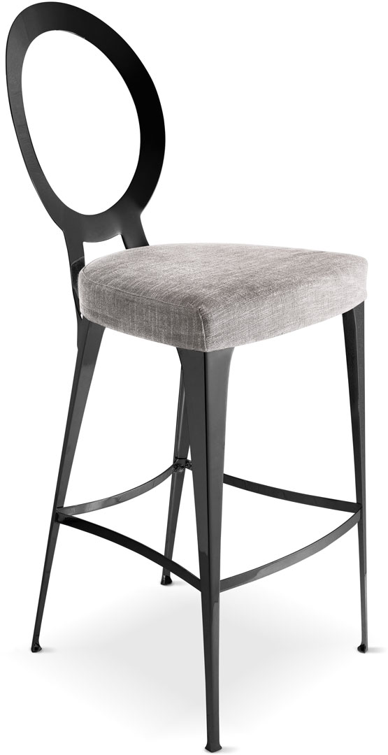 Miss uncovered backrest stool - Cantori