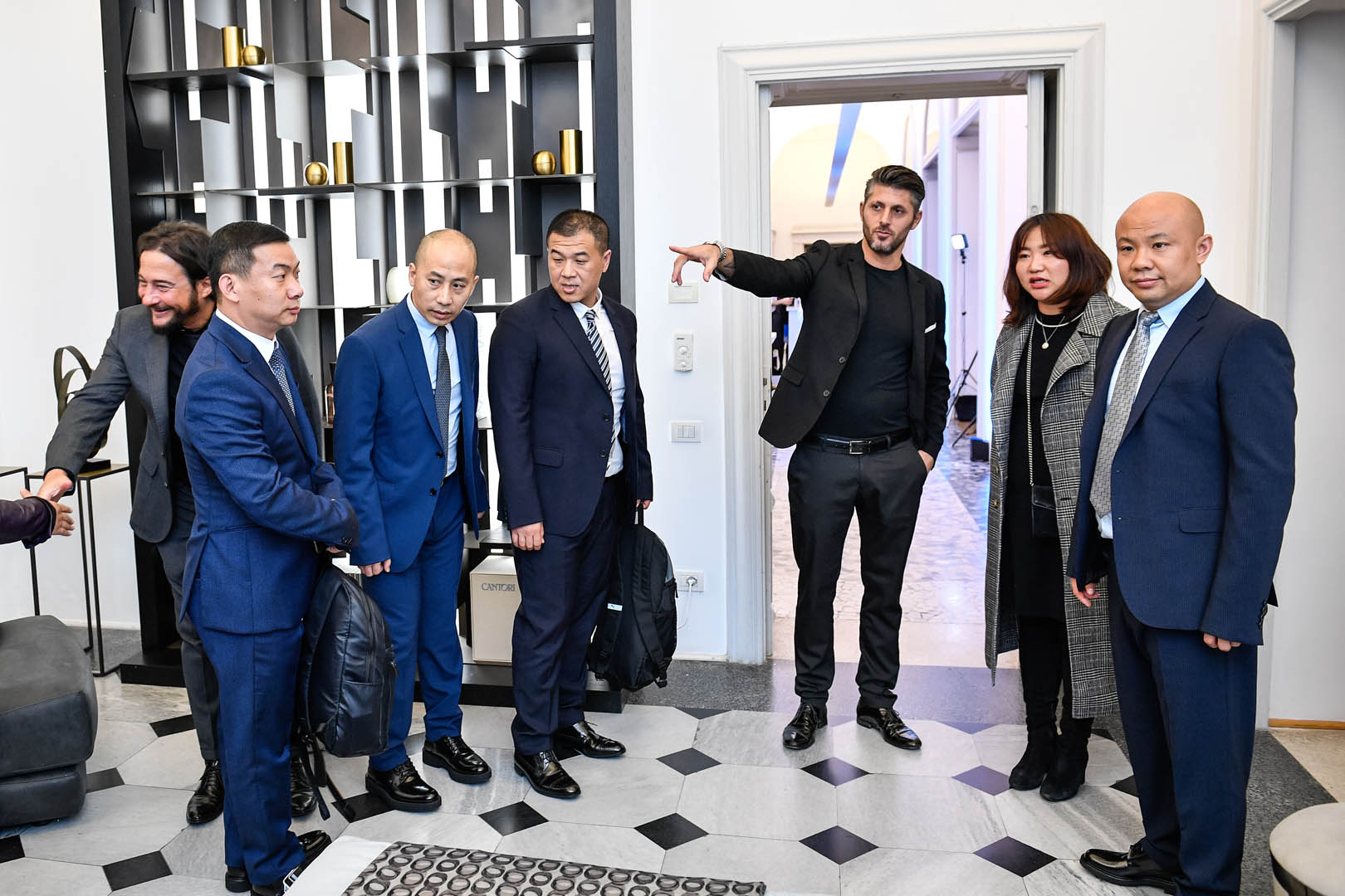 Cantori at HOME Italia's event for the partnership with the Chinese Fanglin group and Aeon studio from Florence - Cantori
