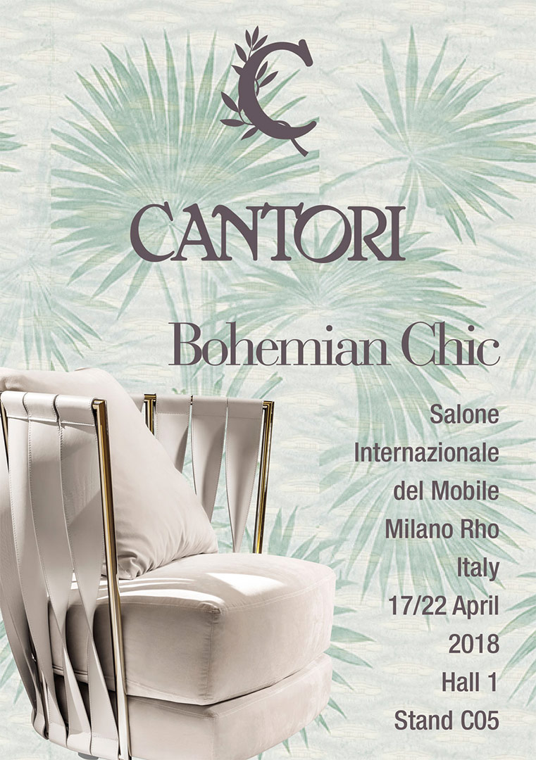 12/03/2018 Bohemian Chic atmosphere for the new edition of the Salone del Mobile of Milan - Cantori