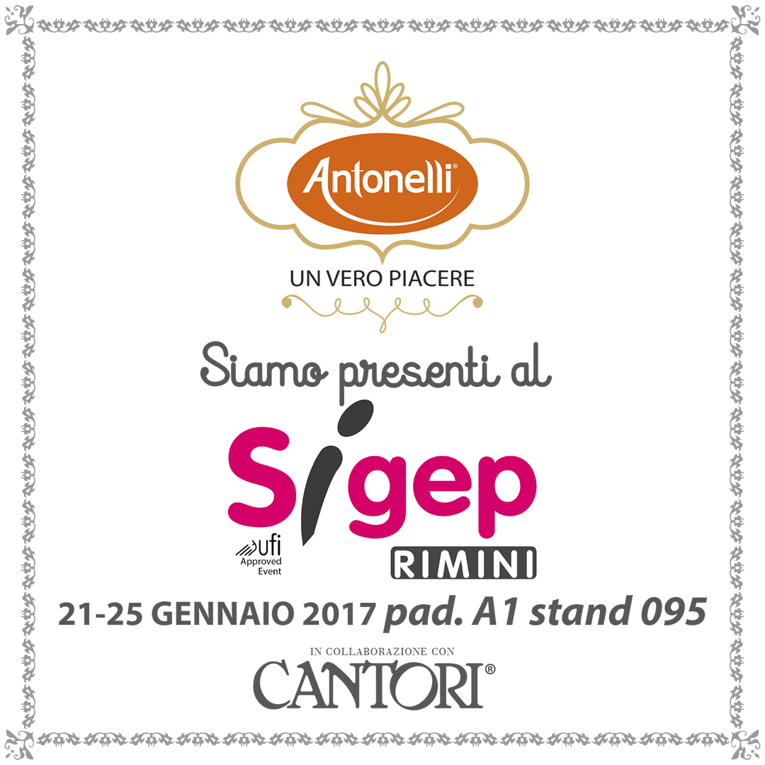 20/01/2017 L'azienda Antonelli Silio srl sarà presente al Sigep Rimini con l'allestimento Cantori - Cantori