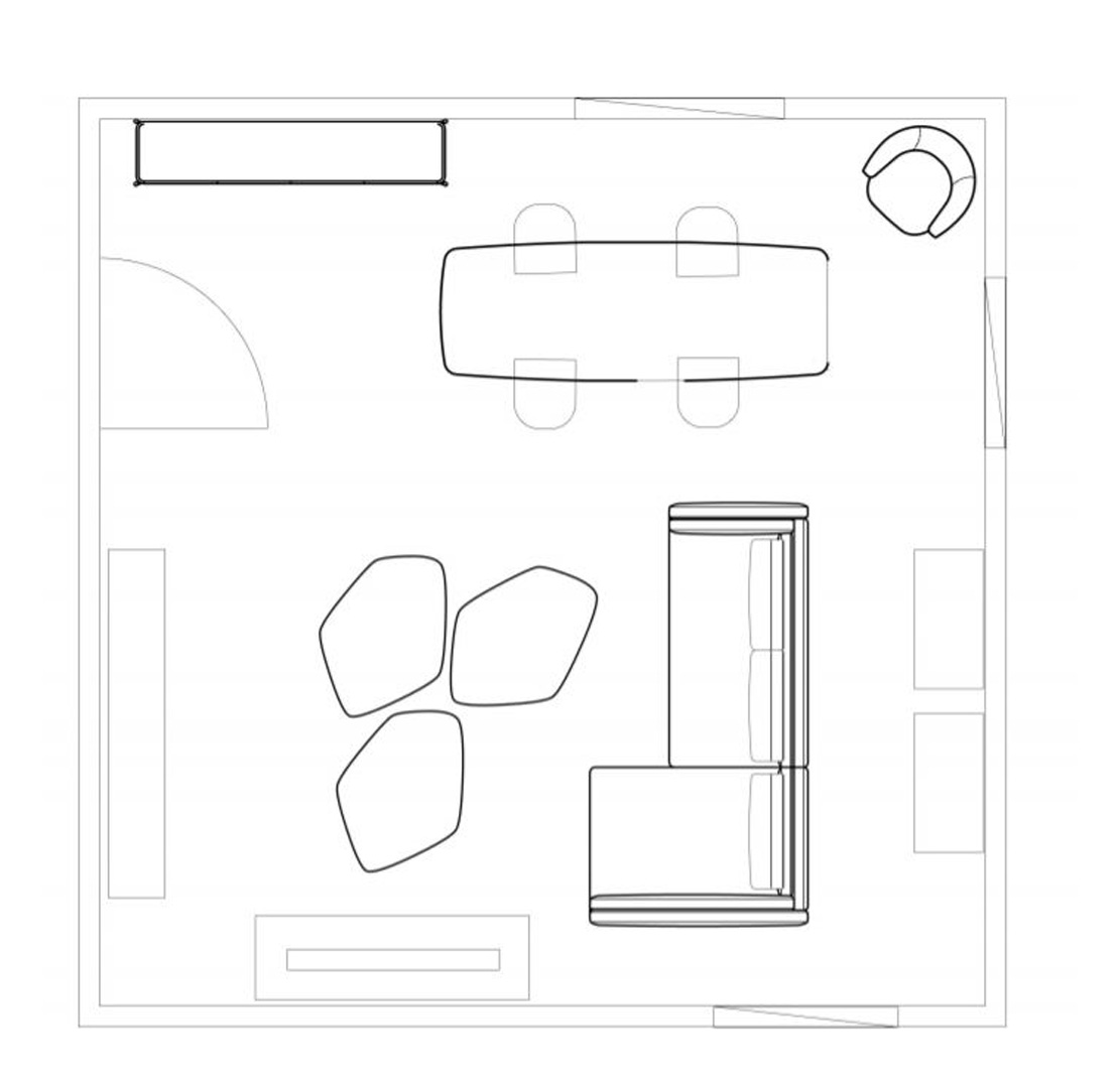 Living room: how to position your furnitur in any floor plan - Cantori