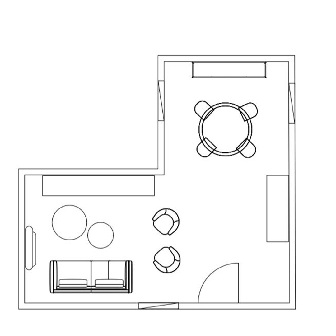 Living room: how to position your furnitur in any floor plan - Cantori