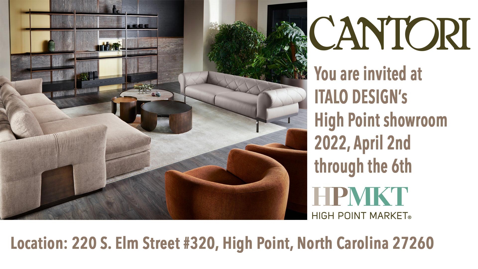 10/03/2022 Cantori at High Point Market 2022 with ITALO DESIGN - Cantori