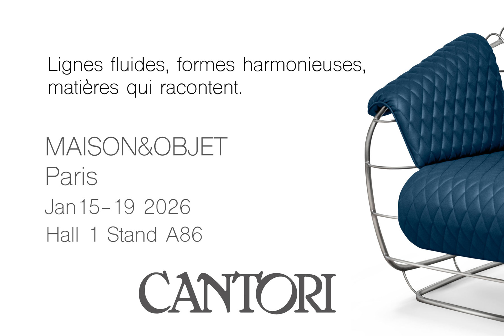 05/12/2025 Cantori At Maison& Objet in Paris 2026 - Cantori
