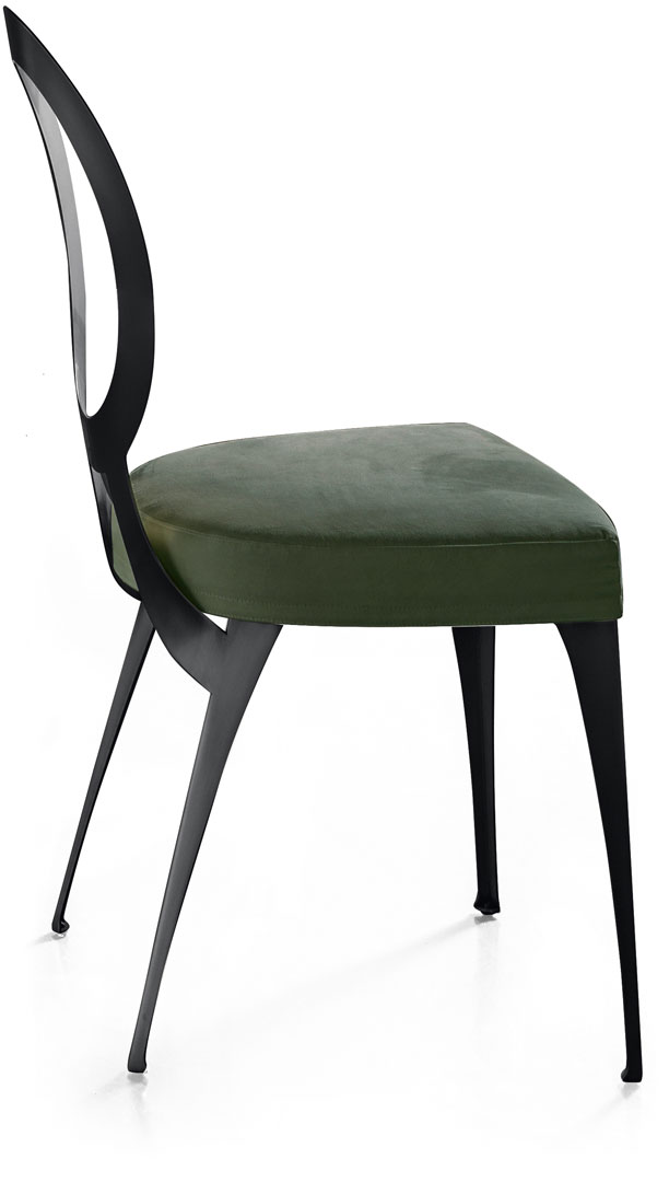 Miss uncovered backrest chair - Cantori
