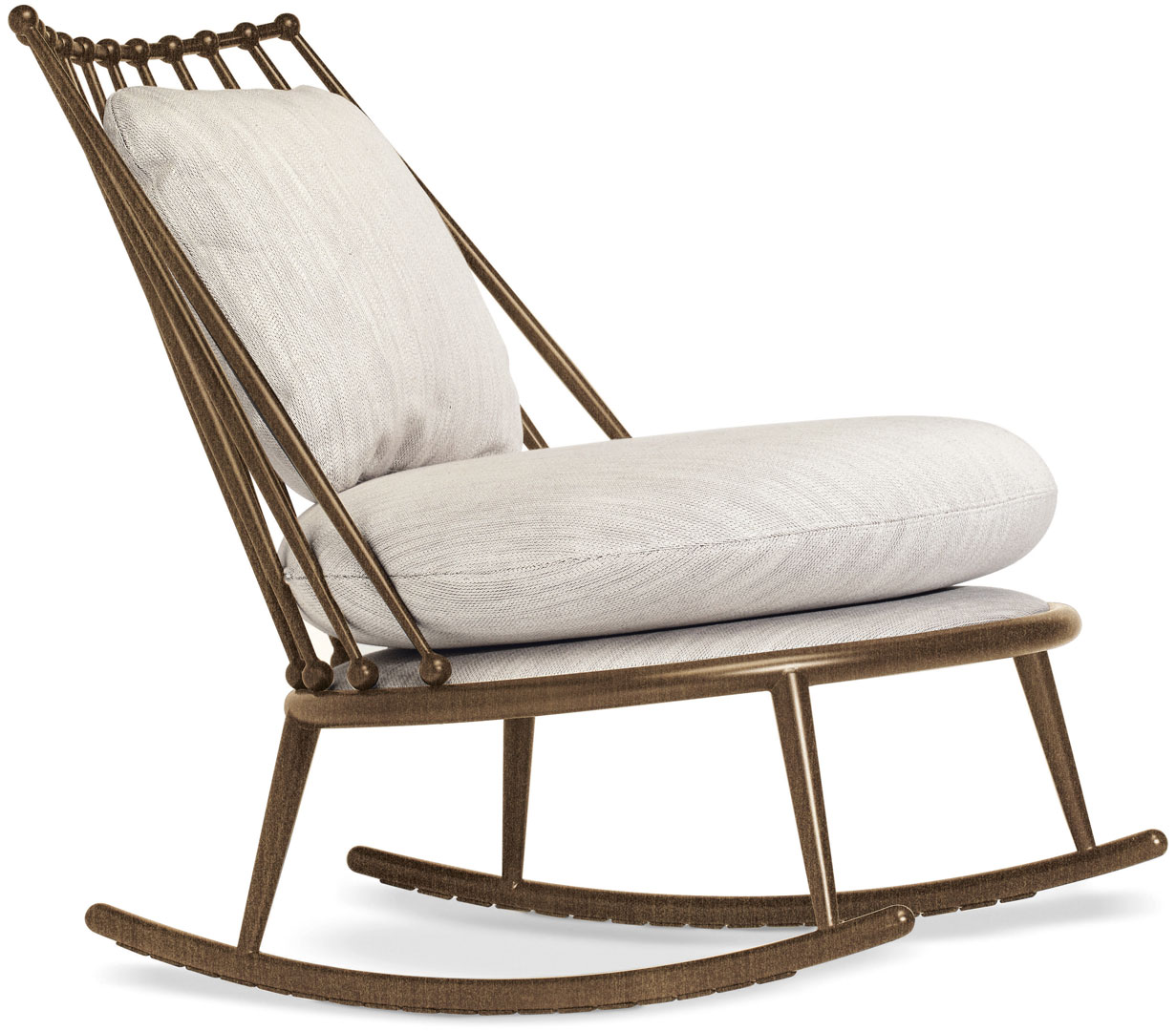 Aurora iron back rocking chair - Cantori